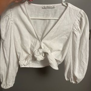 White Abercrombie Top
